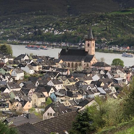 Rheinliebe Bistro Und Pension Lorch am Rhein Eksteriør billede
